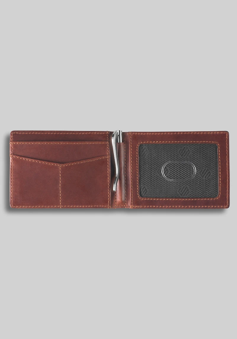 Johnston & Murphy Grant Bifold Money Clip Wallet