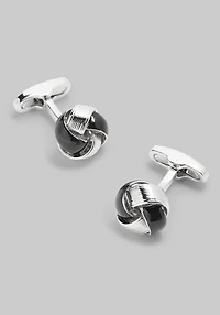Jos. A. Bank Black Enamel Knot Cufflinks