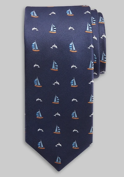Jos. A. Bank Sailboats & Dolphins Tie
