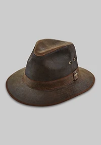 Scala Weathered Leather Safari Hat