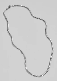Jos. A. Bank Stainless Steel Curb Chain, 20-Inch Length