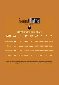Peanut Butter Collection 007 Slim Fit Toddler Boys Suit