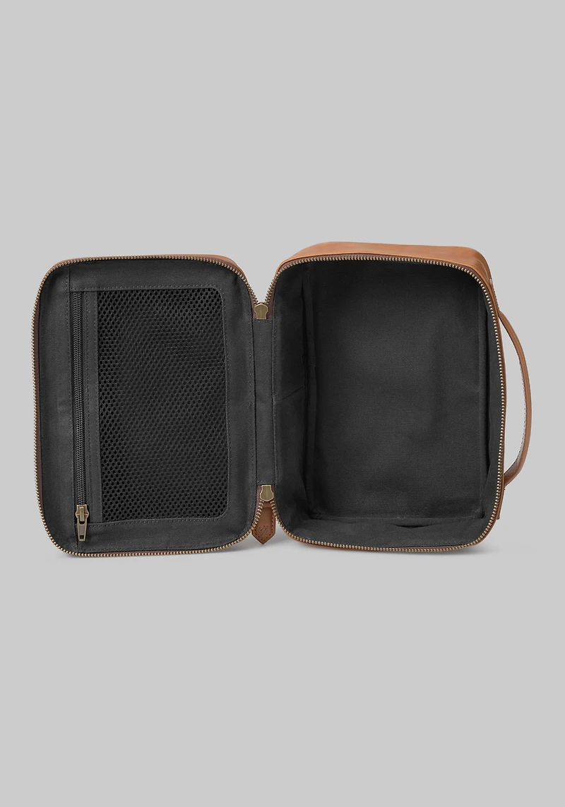 Johnston & Murphy Rhodes Leather Travel Kit
