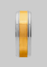 GTX 8mm Stainless Steel Band, Silver & Gold