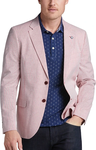 Modern Fit Seersucker Sport Coat