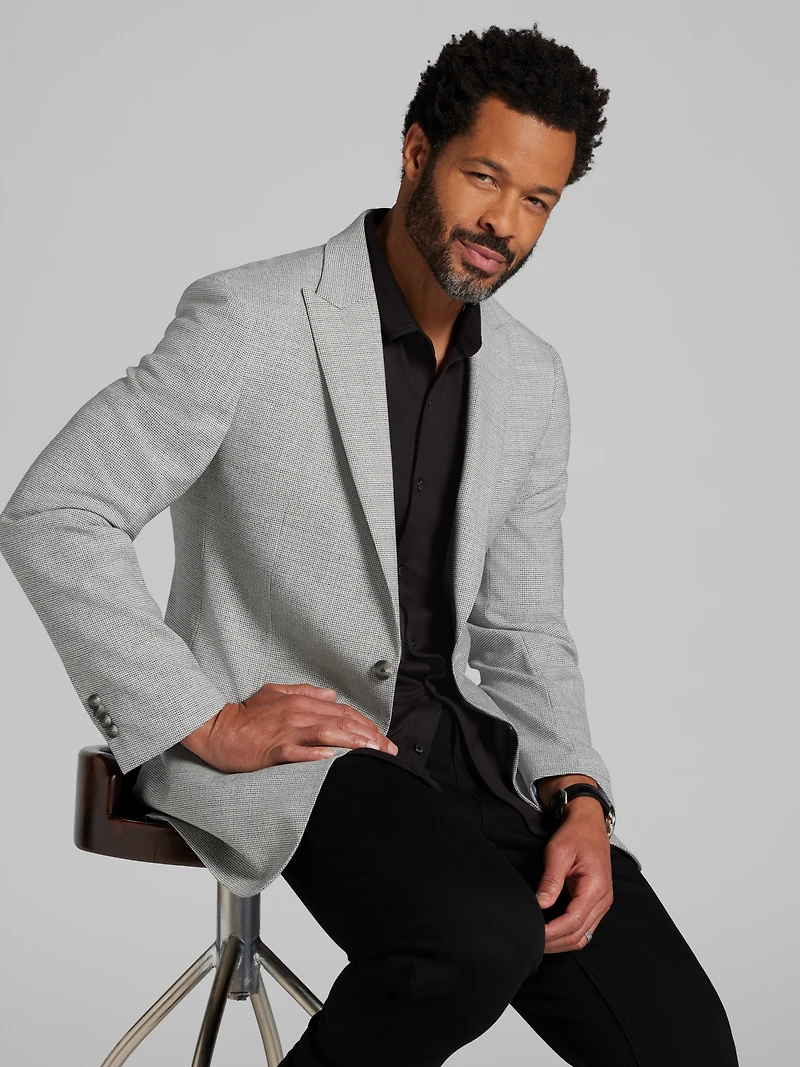 Modern Fit Houndstooth Sport Coat