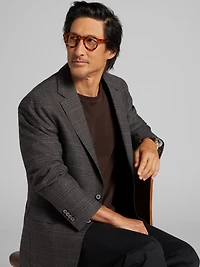 Classic Fit Plaid Sport Coat