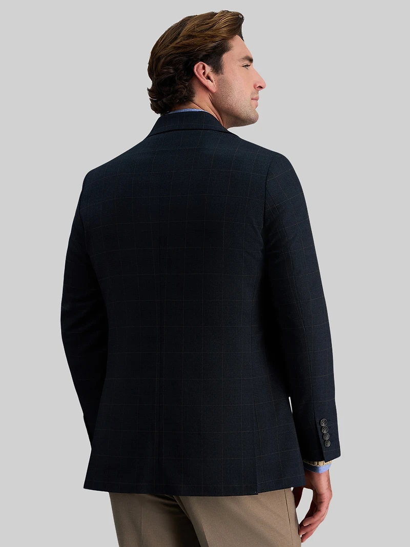 Tailored Fit Plaid Sport Coat