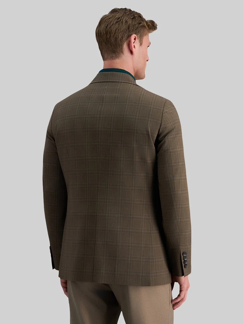 Tailored Fit Plaid Sport Coat