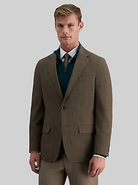 Tailored Fit Plaid Sport Coat