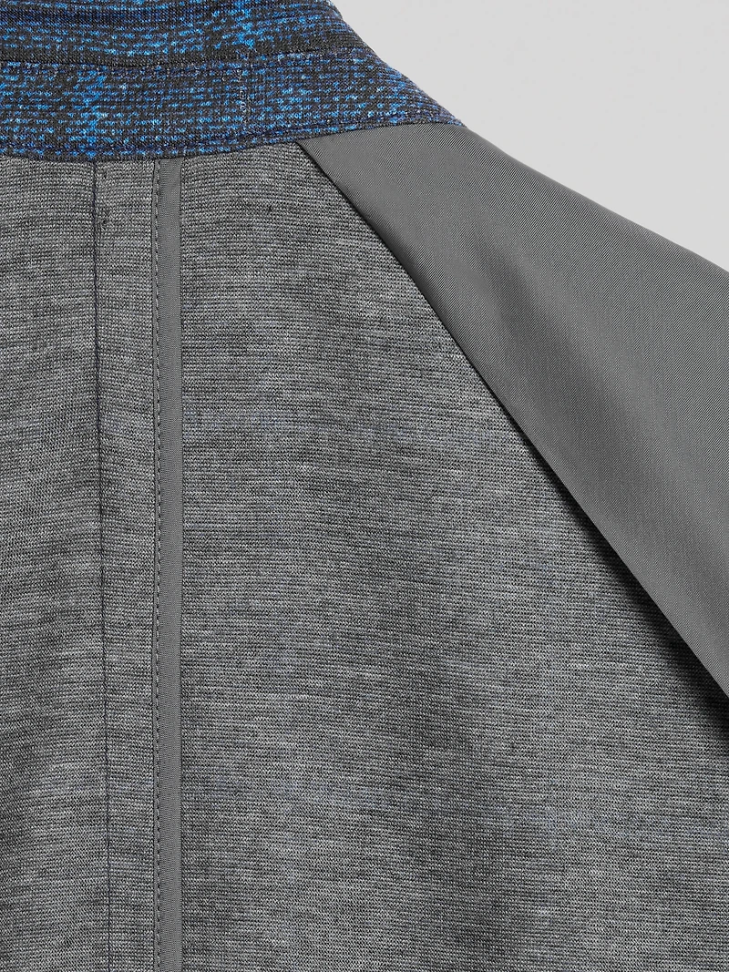 Modern Fit Windowpane Knit Sport Coat