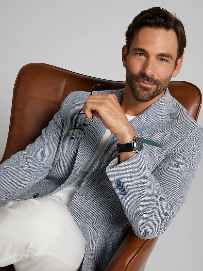 Modern Fit Tic Knit Sport Coat