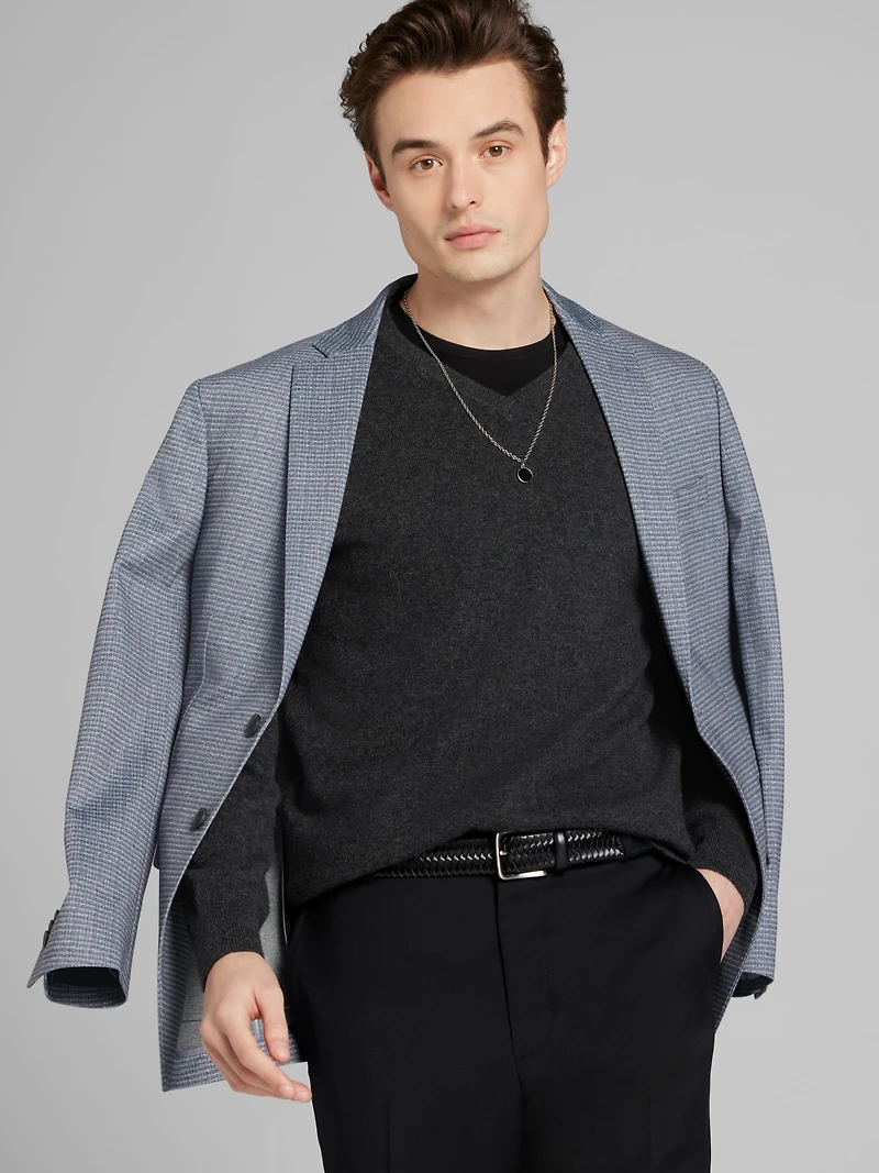 Slim Fit Check Sport Coat