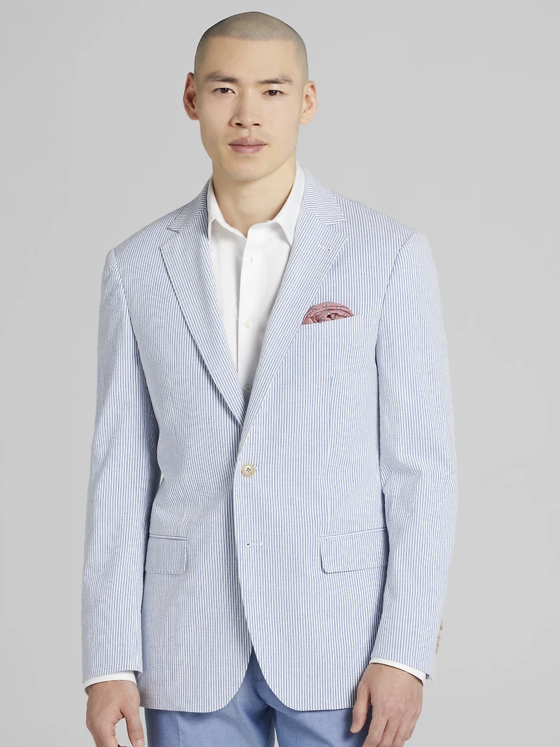 Modern Fit Seersucker Sport Coat