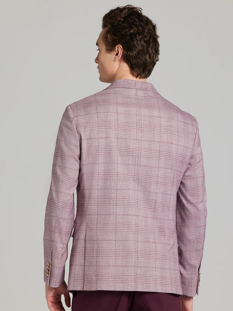 Slim Fit Plaid Sport Coat