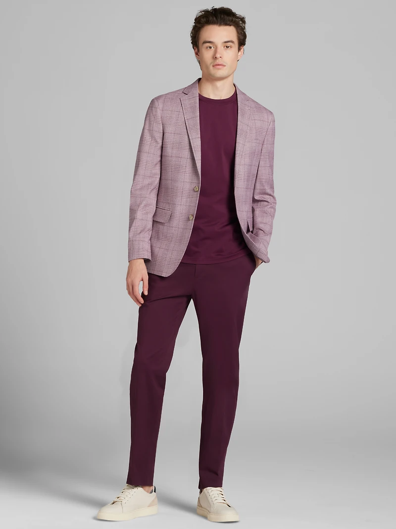 Slim Fit Plaid Sport Coat