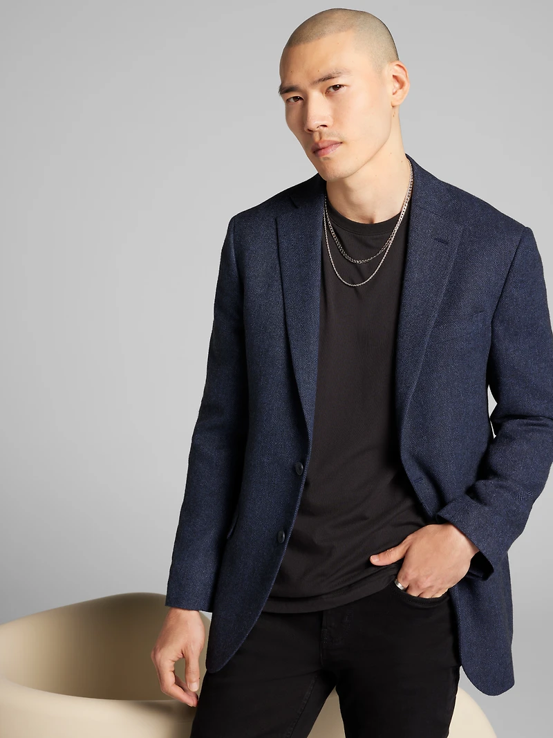 Modern Fit Herringbone Jacket