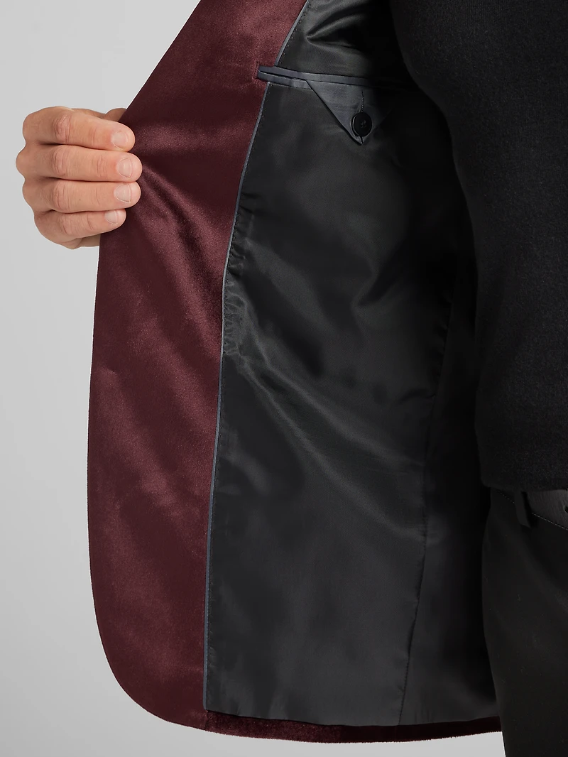 Skinny Fit Velvet Dinner Jacket