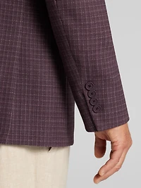Slim Fit Wool Blend Check Sport Coat