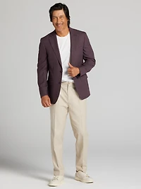 Slim Fit Wool Blend Check Sport Coat