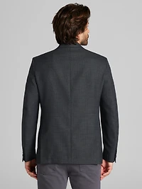 Slim Fit Wool Blend Check Sport Coat