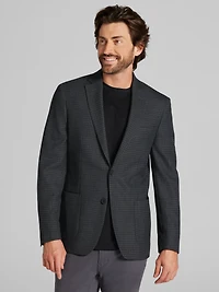 Slim Fit Wool Blend Check Sport Coat