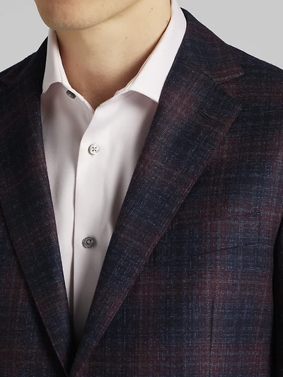 Modern Fit Wool Plaid Sport Coat