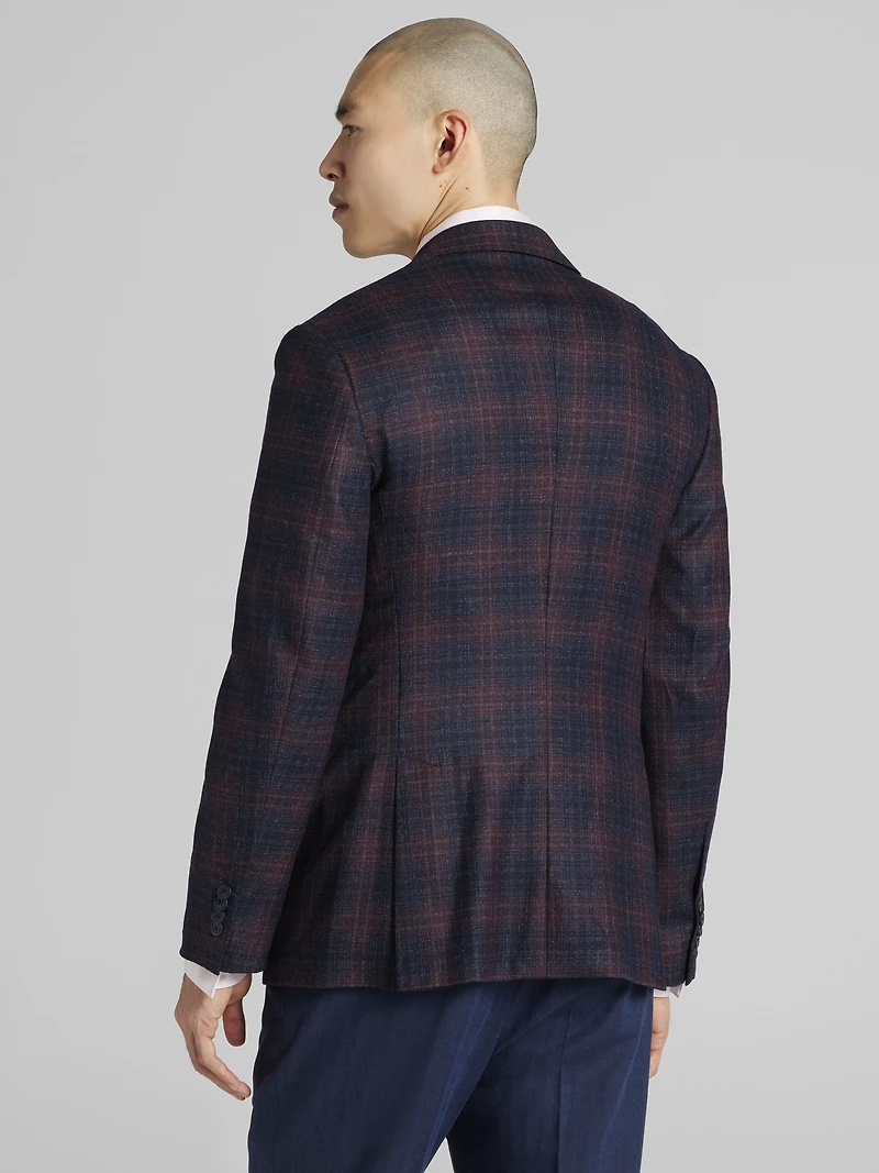 Modern Fit Wool Plaid Sport Coat