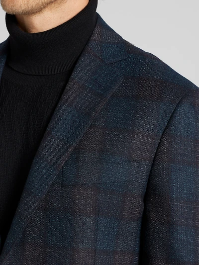 Modern Fit Wool Plaid Sport Coat