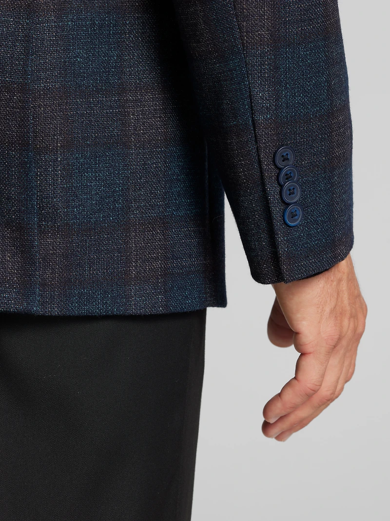 Modern Fit Wool Plaid Sport Coat