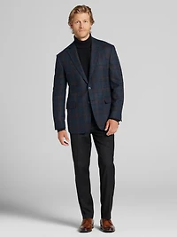 Modern Fit Wool Plaid Sport Coat