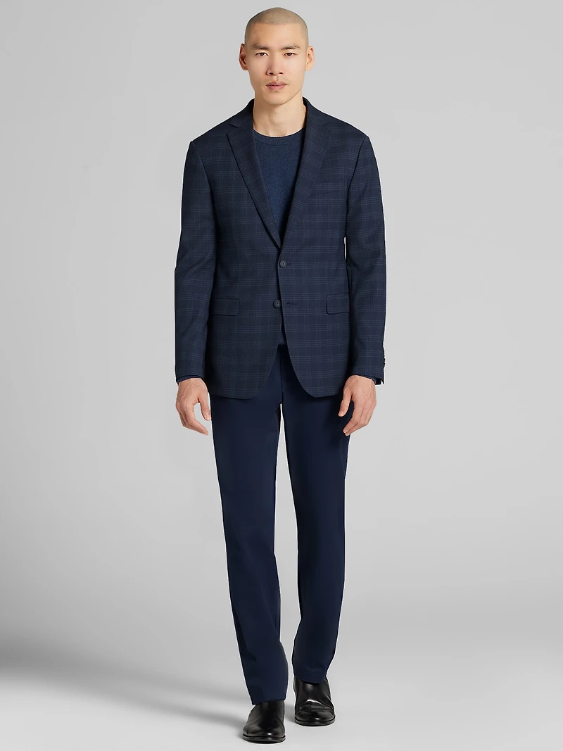 Slim Fit Plaid Sport Coat