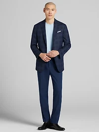 Modern Fit Plaid Sport Coat