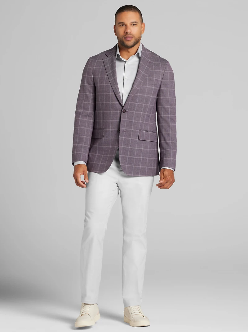 Classic Fit Windowpane Plaid Sport Coat
