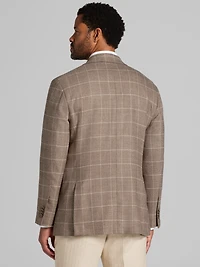 Modern Fit Windowpane Plaid Sport Coat