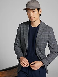 Slim Fit Plaid Sport Coat