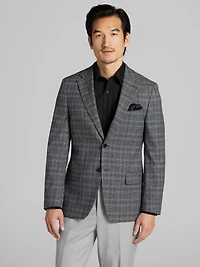 Slim Fit Plaid Sport Coat