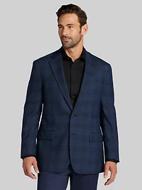 Modern Fit Plaid Sport Coat