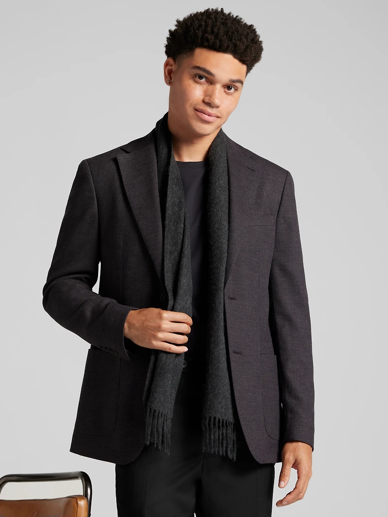 Slim Fit Textured Sport Coat
