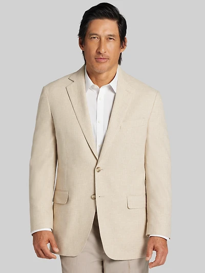 Modern Fit Linen-Blend Sport Coat