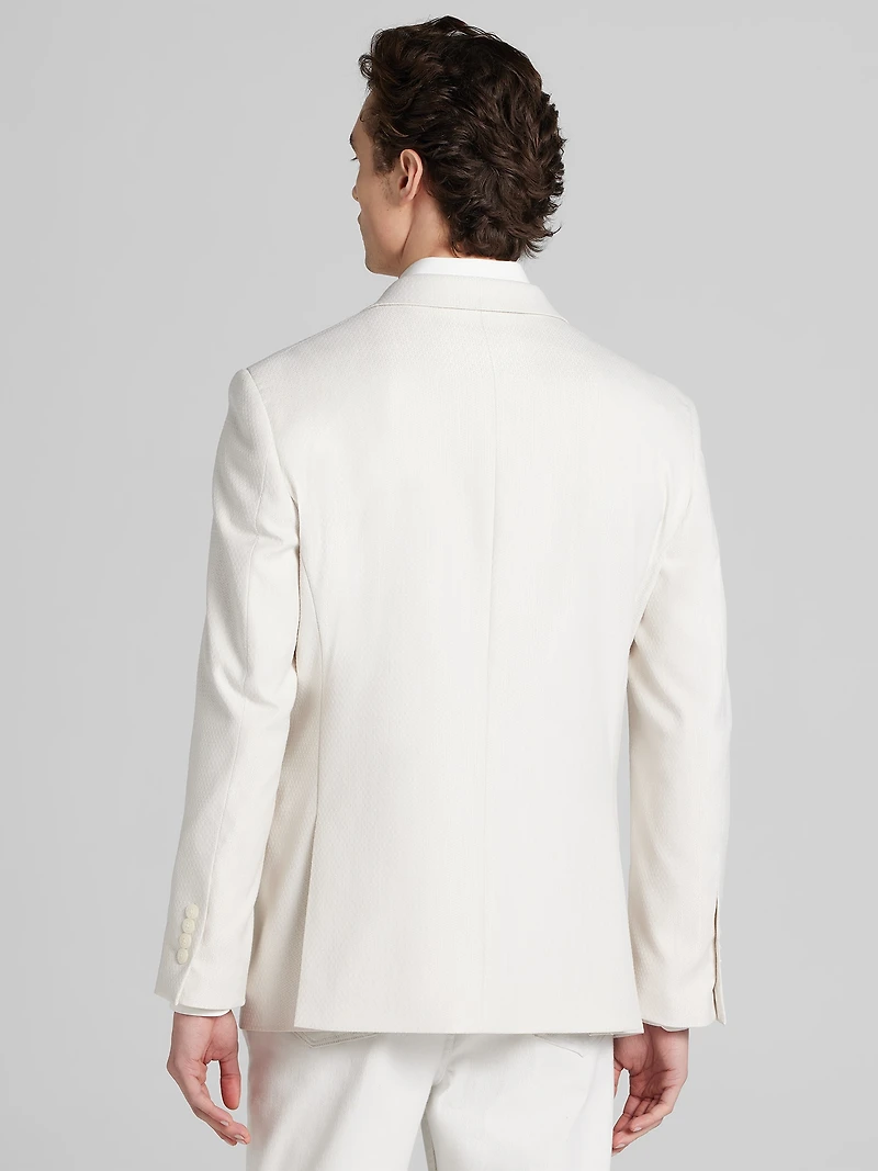 Egara Slim Fit Textured Solid Dinner Jacket
