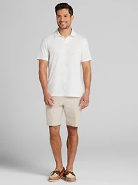 Modern Fit Linen Blend Shorts