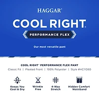 Cool Right® Performance Flex Classic Fit Pleat Front Pant