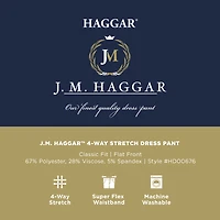 J.M. Haggar™ Performance 4-Way Stretch Classic Fit Flat Front Dress Pant