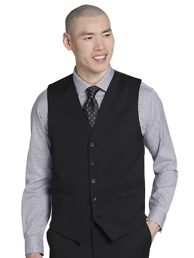 Modern Fit Wool Blend Suit Vest