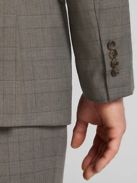 Modern Fit Plaid Suit