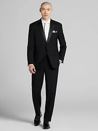 Slim Fit Wool Blend Notch Lapel Tuxedo Jacket