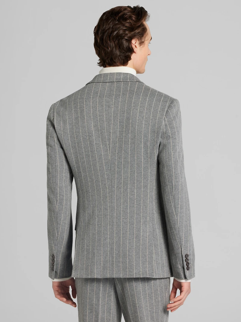 Slim Fit Stripe Suit Jacket