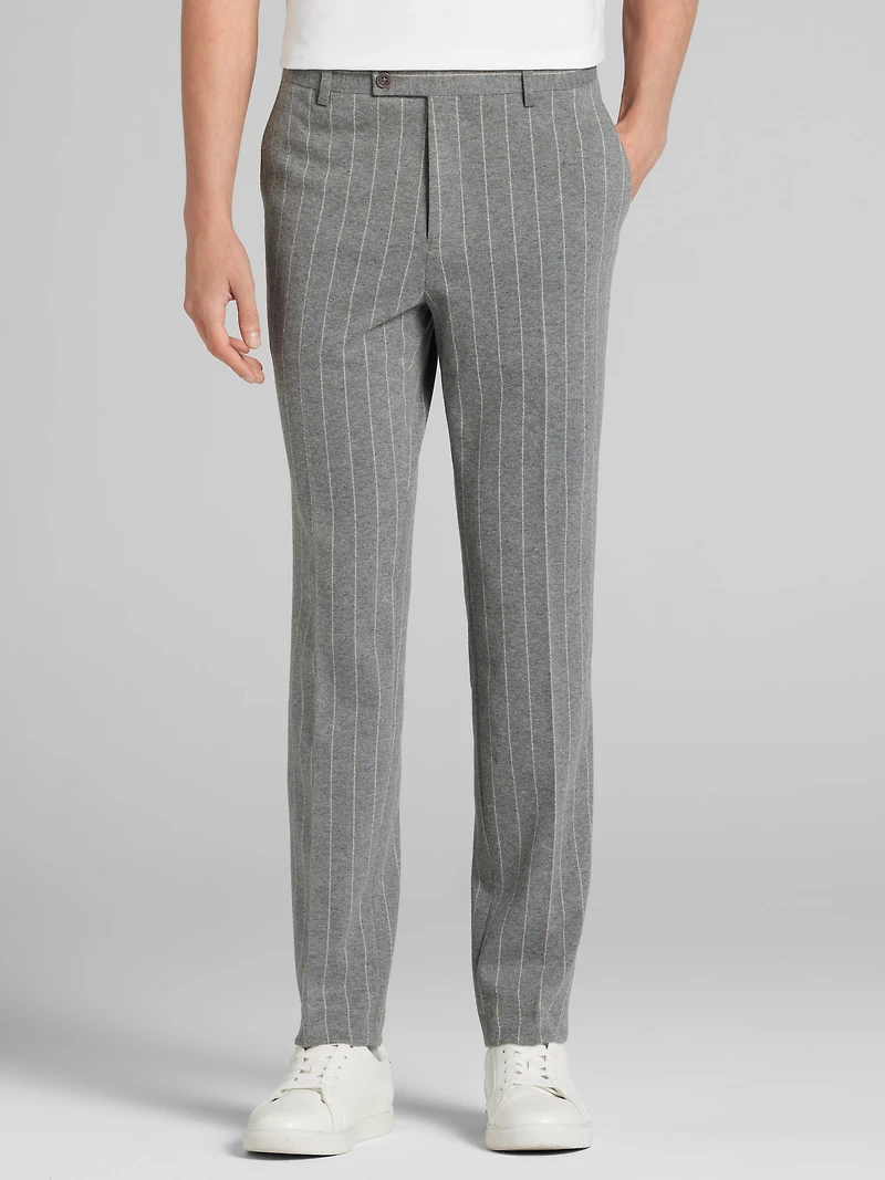 Slim Fit Stripe Suit Pants