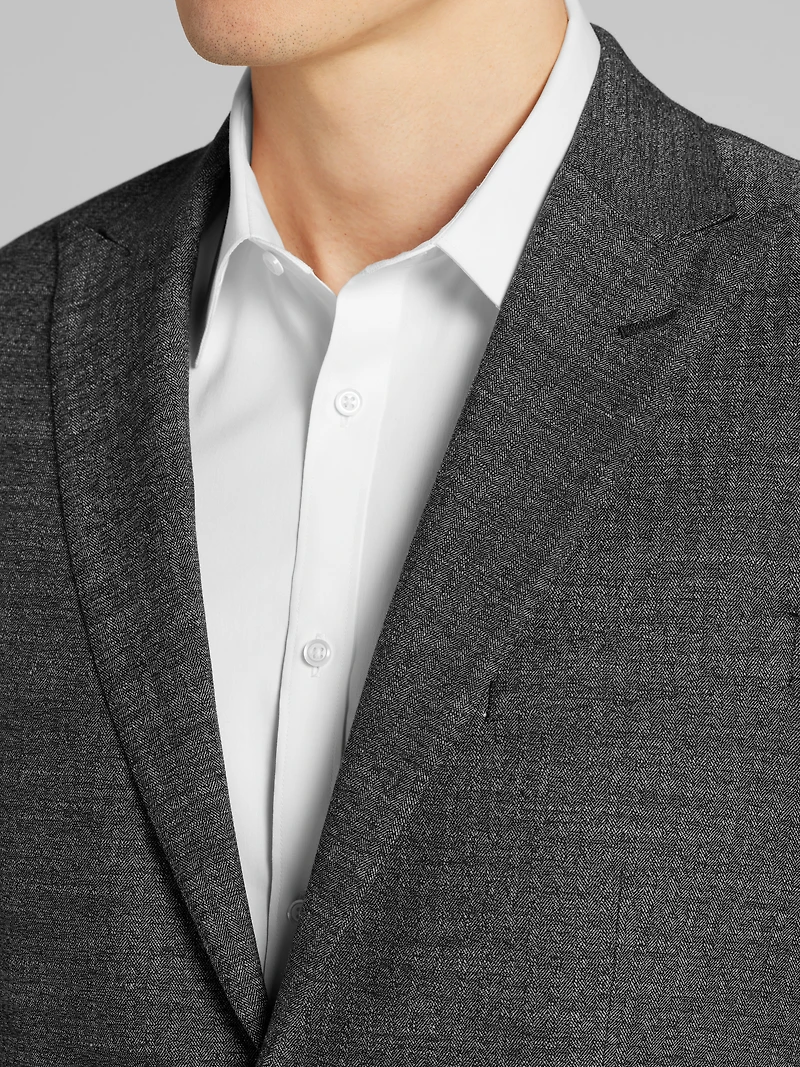 Modern Fit Herringbone Suit